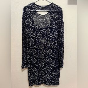 Long sleeve Floral Print Dress